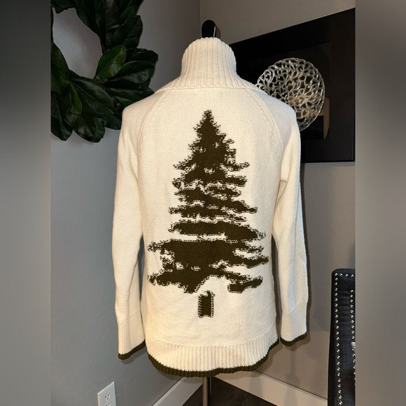 by Anthropologie Evergreen Tree Cardigan Sweater - Picture 4 of 12